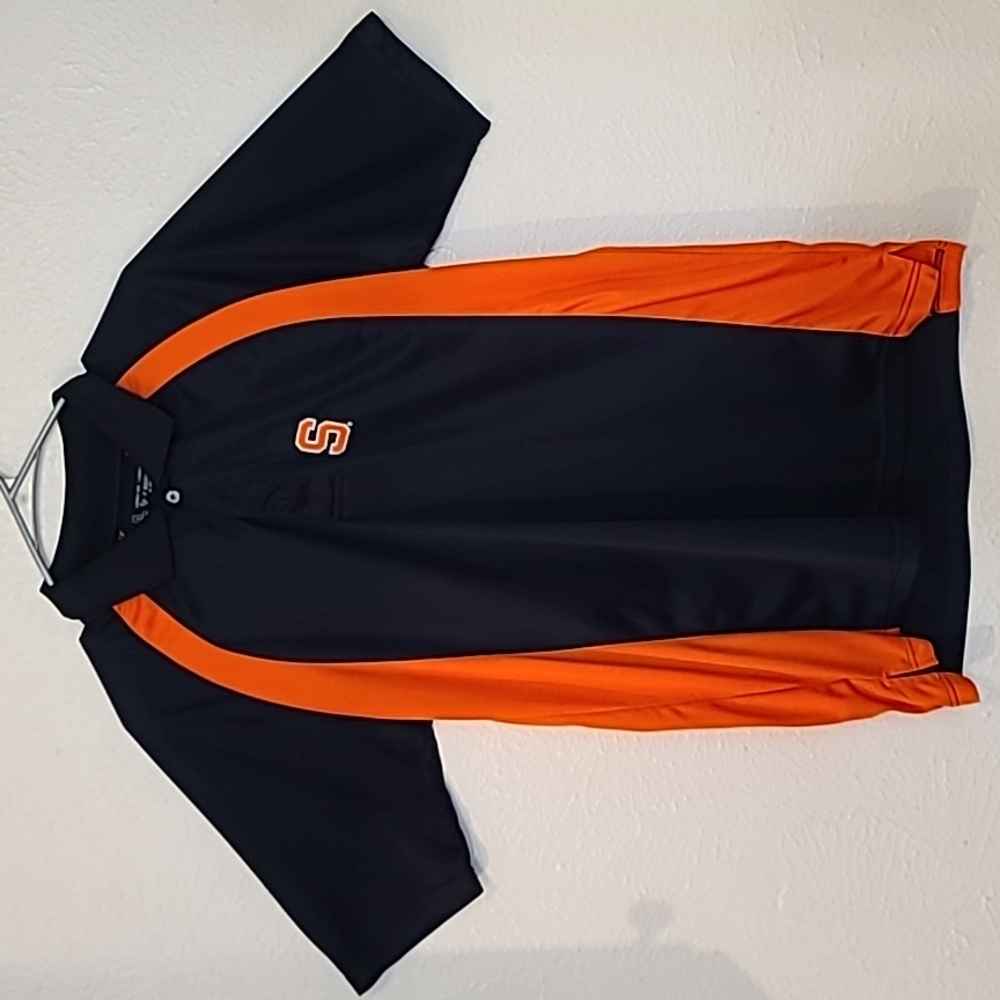 Syracuse Orangemen Mens Sports Polo Shirt NCAA College Button Up Size Med